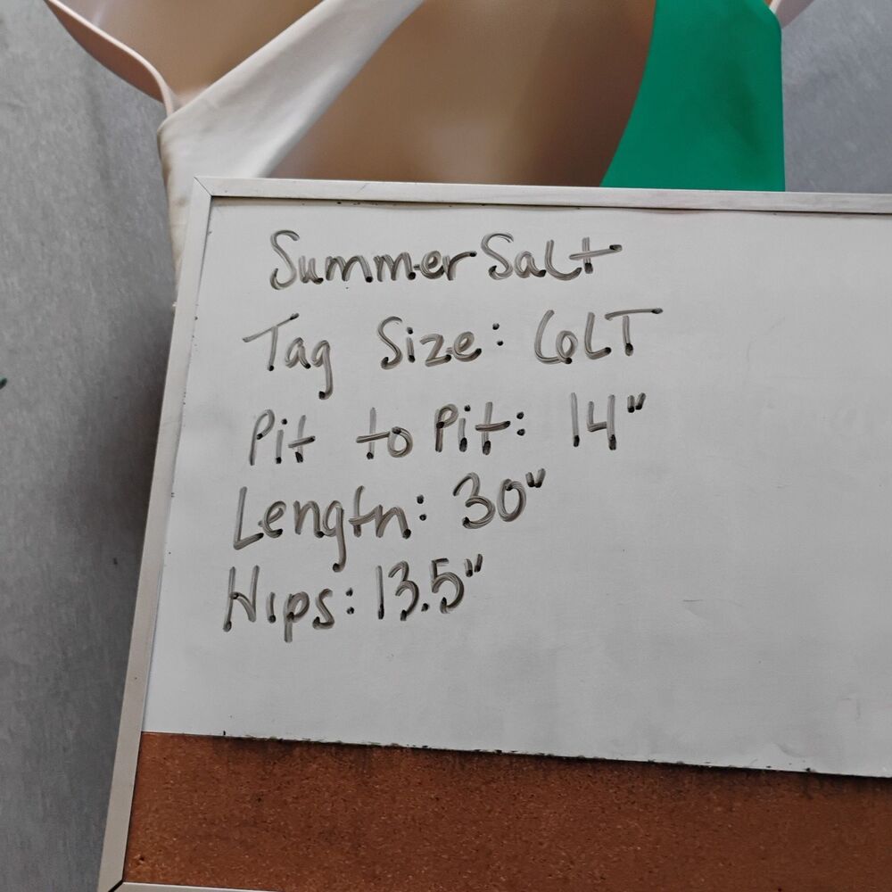 Summersalt The Sidestroke One Piece Swimsuit Size 6LT Tall Colorblock Green - Picture 15 of 15